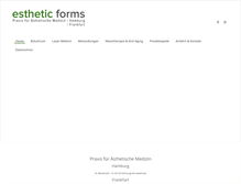 Tablet Screenshot of esthetic-forms.de